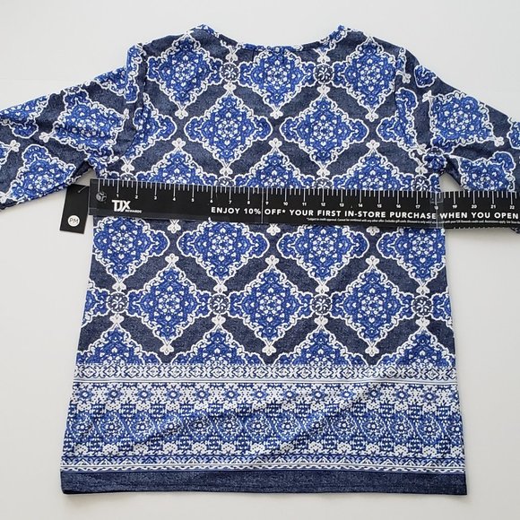 TACERA Geometric Tunic Top - Picture 6 of 6